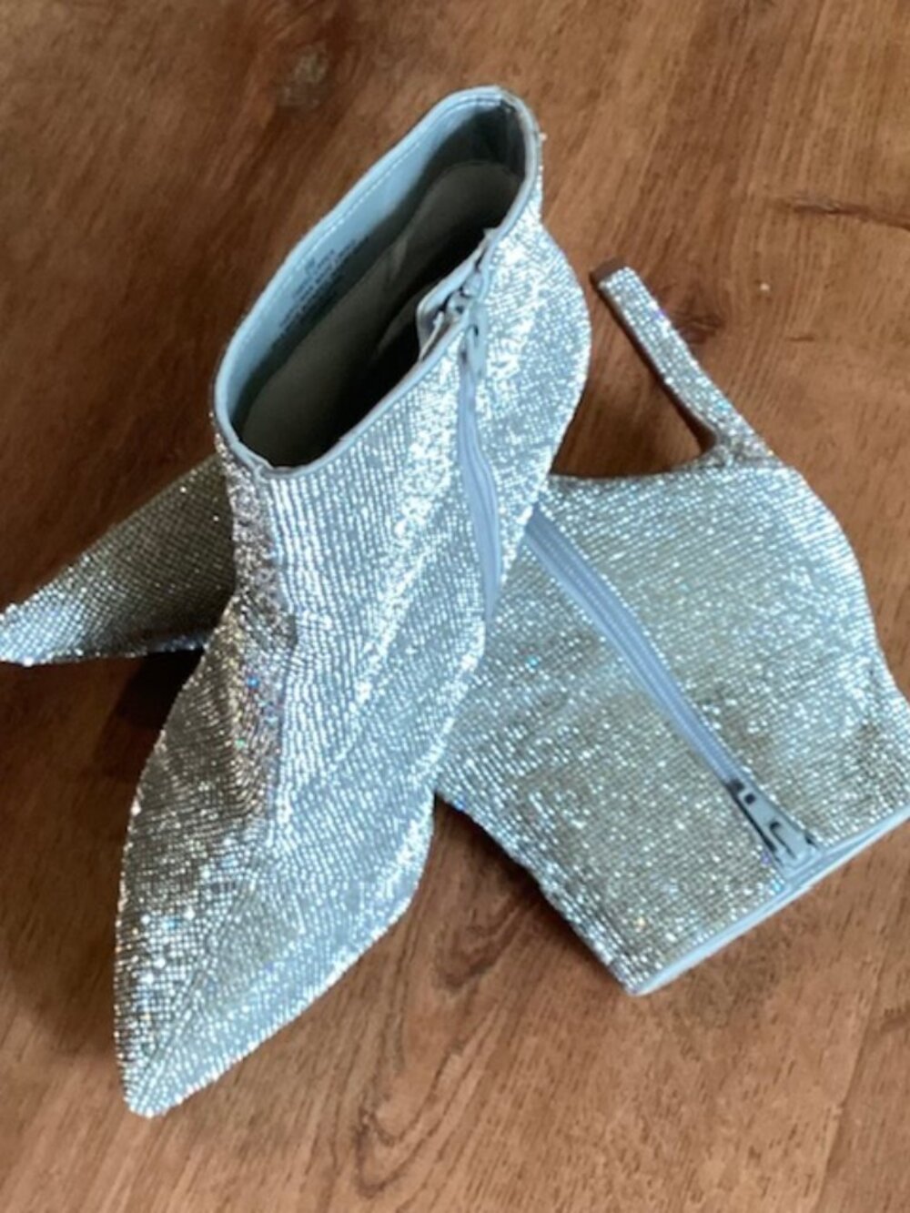 Gianni Bini Annina Rhinestone Siletto Ankle Boots Size 9M Great Condition
